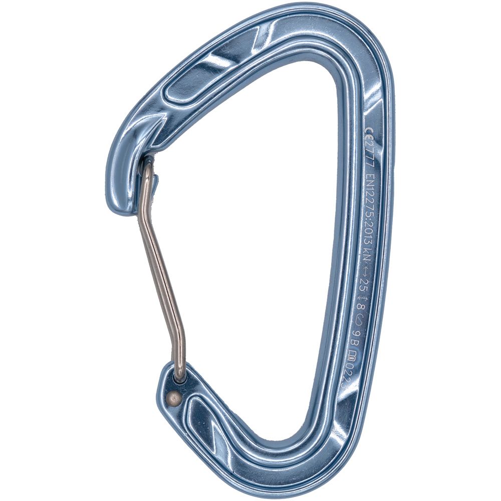 Cypher Echo Wire Gate Carabiner – Blue | Lightweight All-Around Climbing Carabiner