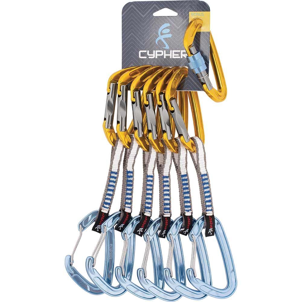 Cypher Echo Mix Quickdraw 6-Pack Half Rack (w/ free locking carabiner)
