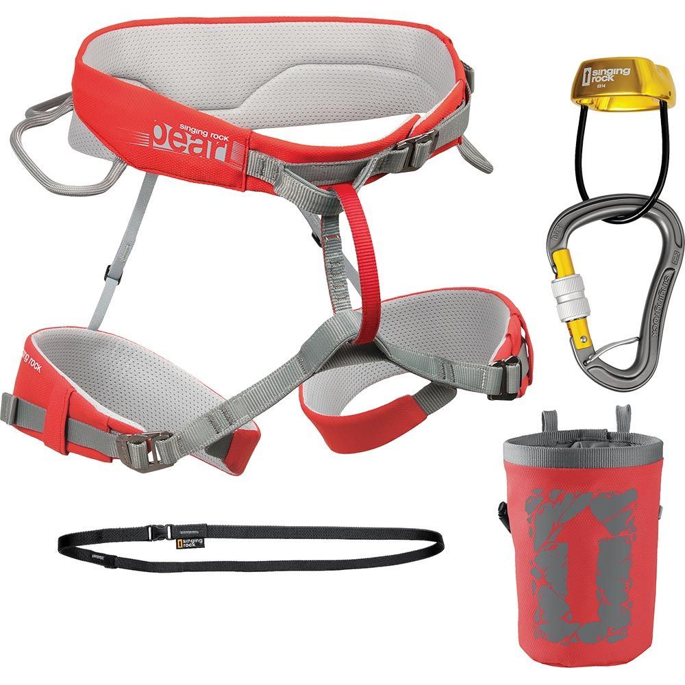 Singing Rock Pearl Coral Package – Women’s Climbing Starter Kit for Gym & Outdoor Climbing