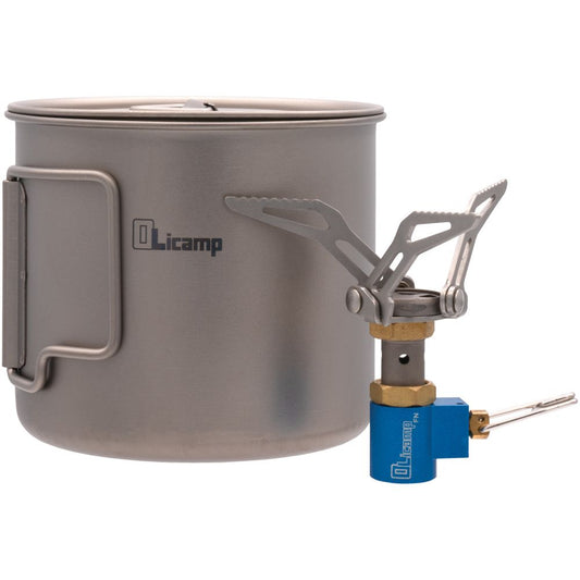 Olicamp Ion Stove + Titanium Space Saver 550 Mug Combo